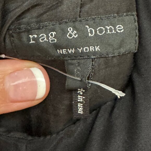 Women’s Rag & Bone Black Silk Dress Size 6 - Picture 9 of 9